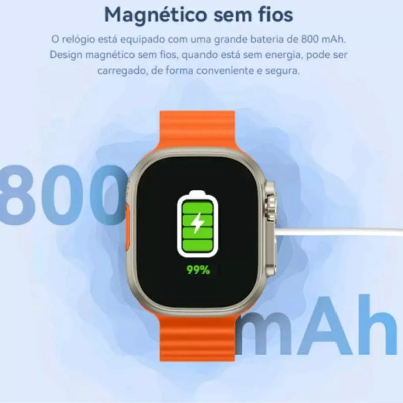 Smartwatch Hw Ultra2 Call 5g Chip Dual Câmera Wifi Com Gps