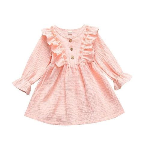 Vestido infantil de Linho Inverno - Mivest Kids